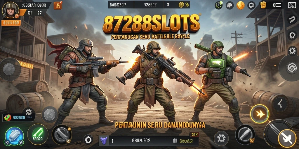 Tampilan menarik dari gameplay Battle Royale di 8728SLOTS.