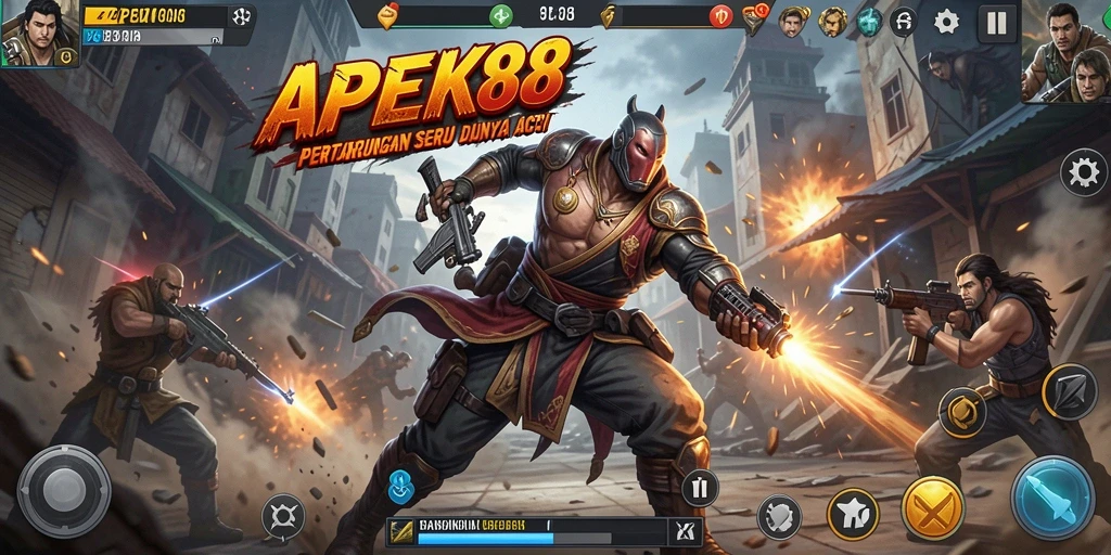 Tampilan seru gameplay APEK88 yang penuh aksi.