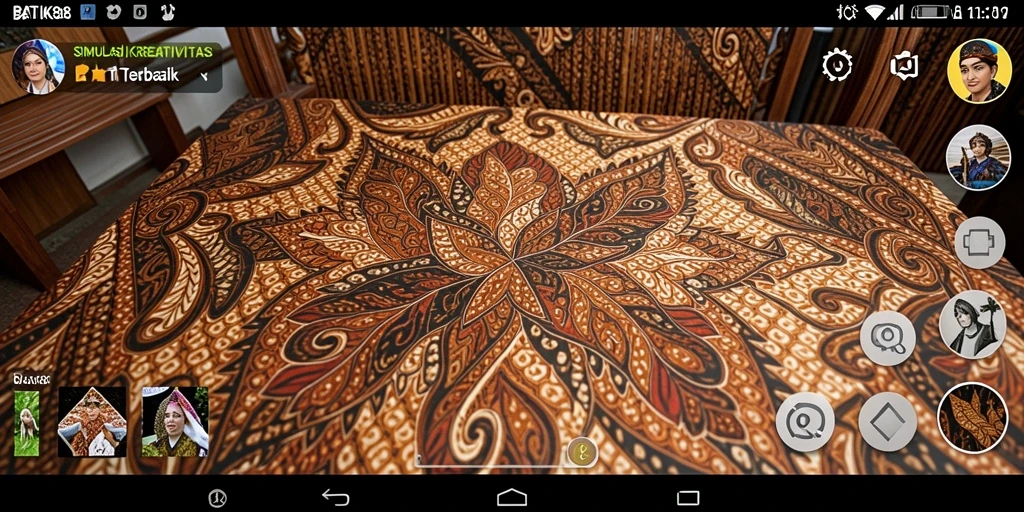 Gameplay BATIK88 yang menunjukkan proses membuat batik yang menarik.