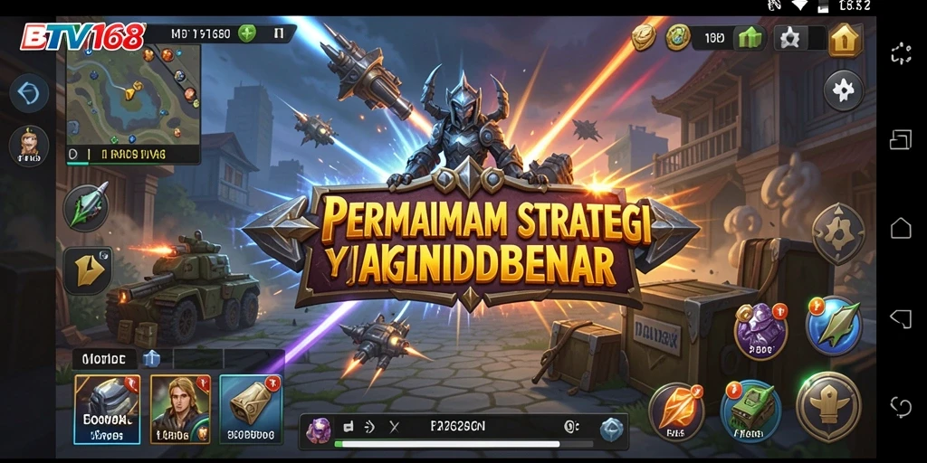 Tampilan gameplay mendebarkan dalam BTV168 dengan strategi yang kompleks.