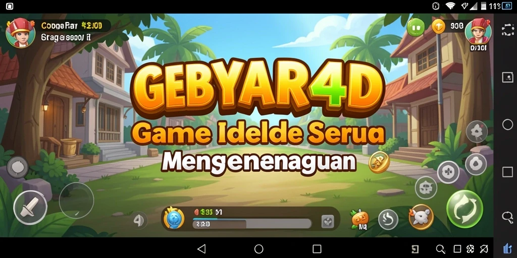 Tampilan gameplay seru dan mengasyikkan dari GEBYAR4D.