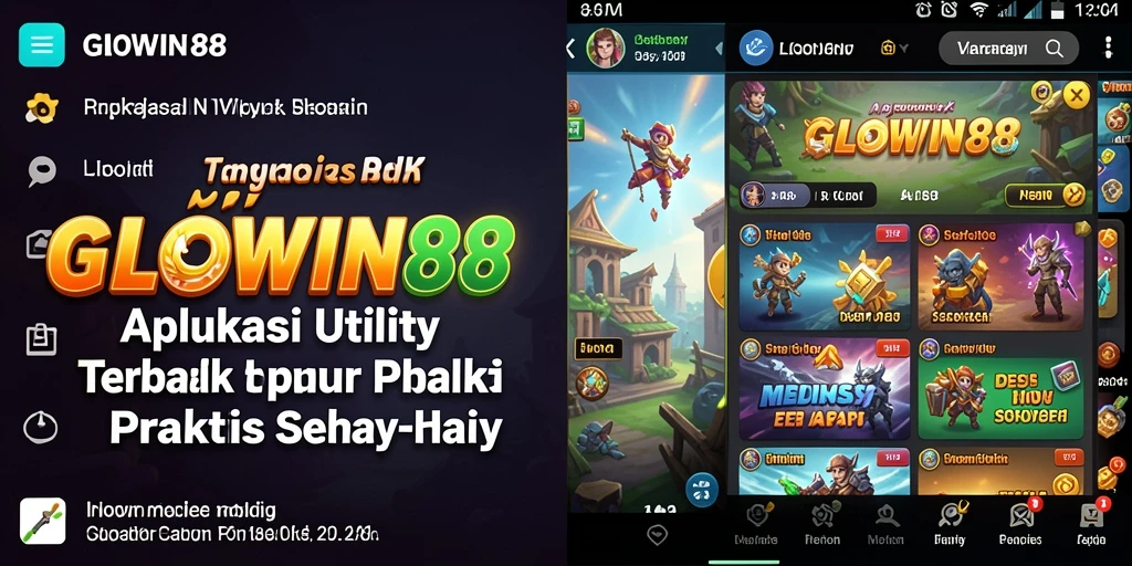 Tampilan antarmuka GLOWIN88 yang modern dan intuitif.