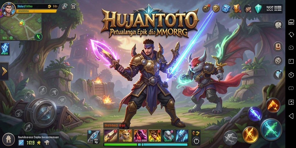 Tampilan menakjubkan dari petualangan MMORPG di HUJANTOTO.