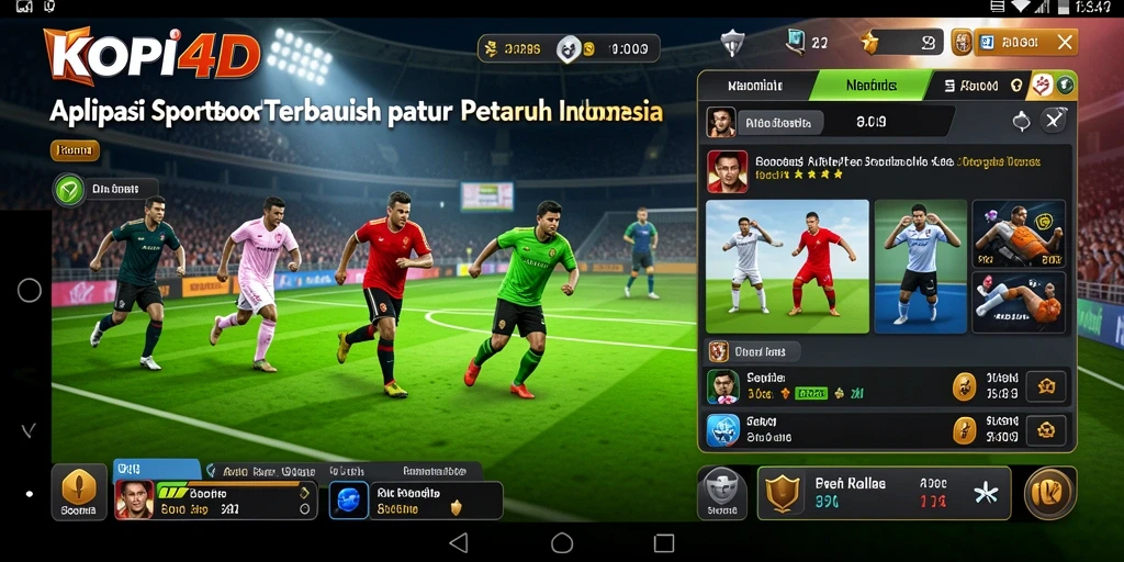 Screenshot KOPI4D menampilkan tampilan taruhan olahraga yang menarik dan interaktif.