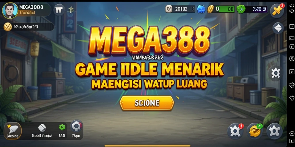 Tampilan gameplay MEGA388 yang menarik dan santai.