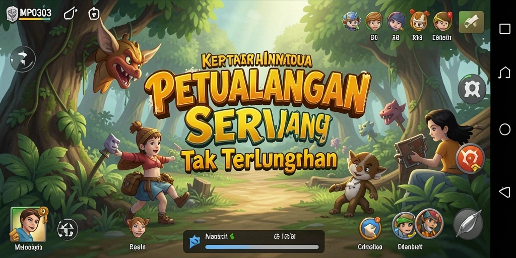 Gameplay seru MPO303 dengan karakter petualang yang menantang.