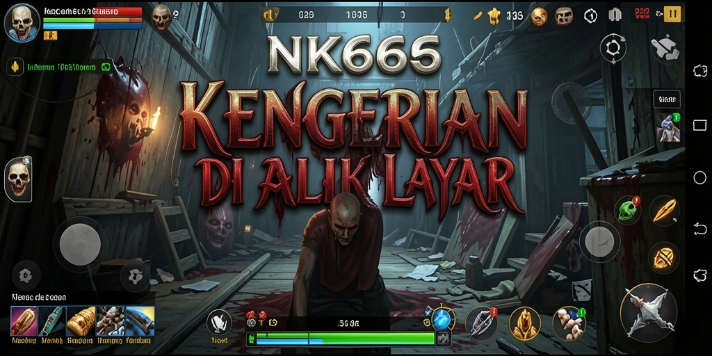 Screenshot gameplay NK666 menunjukkan suasana Horror yang mencekam.