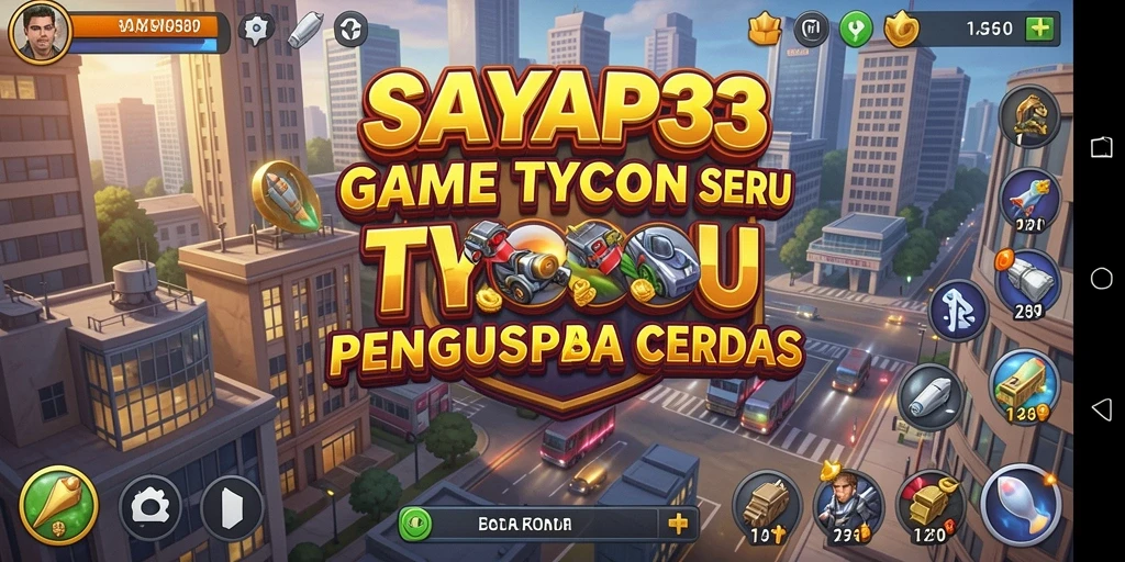 Tampilan screenshot utama SAYAP33 menampilkan gameplay Tycoon yang mengasyikkan.