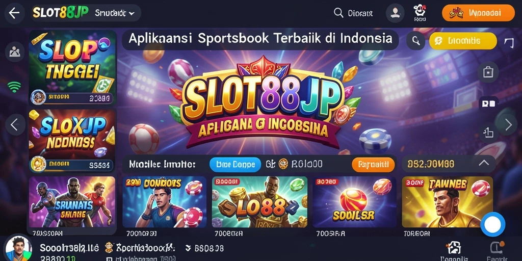 Tangkapan layar dari aplikasi SLOT88JP menampilkan taruhan olahraga yang menarik.