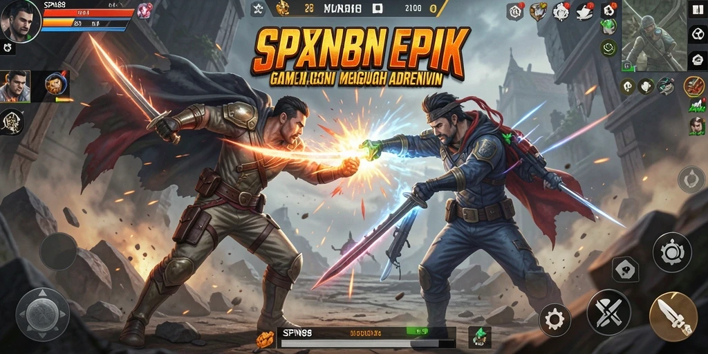 Screenshot SPN88 menampilkan aksi seru dan pertarungan mendebarkan.