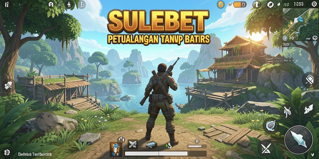 Screenshot gameplay SULEBET menampilkan petualangan di dunia terbuka.