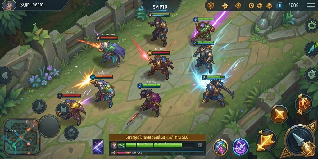 Screenshot gameplay SVIP10 menampilkan aksi pertempuran yang seru.