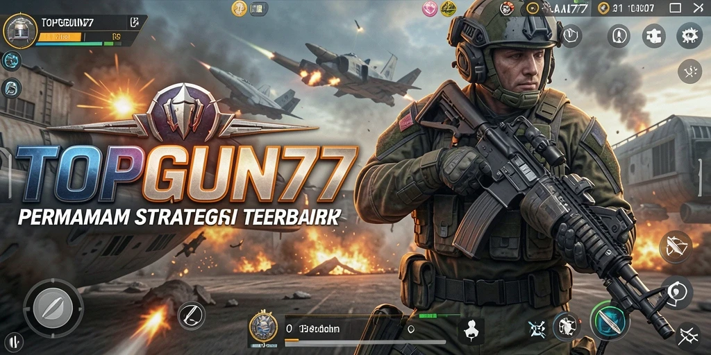 Tampilan screenshot gameplay TOPGUN77 yang mendebarkan dan penuh taktik.